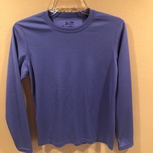 Girls under layer top.